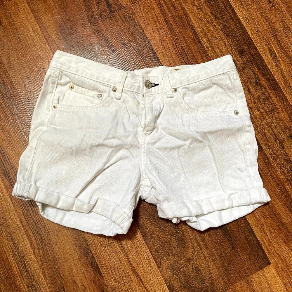 Rag & Bone White Cotton Tencel Short Shorts Size 25
